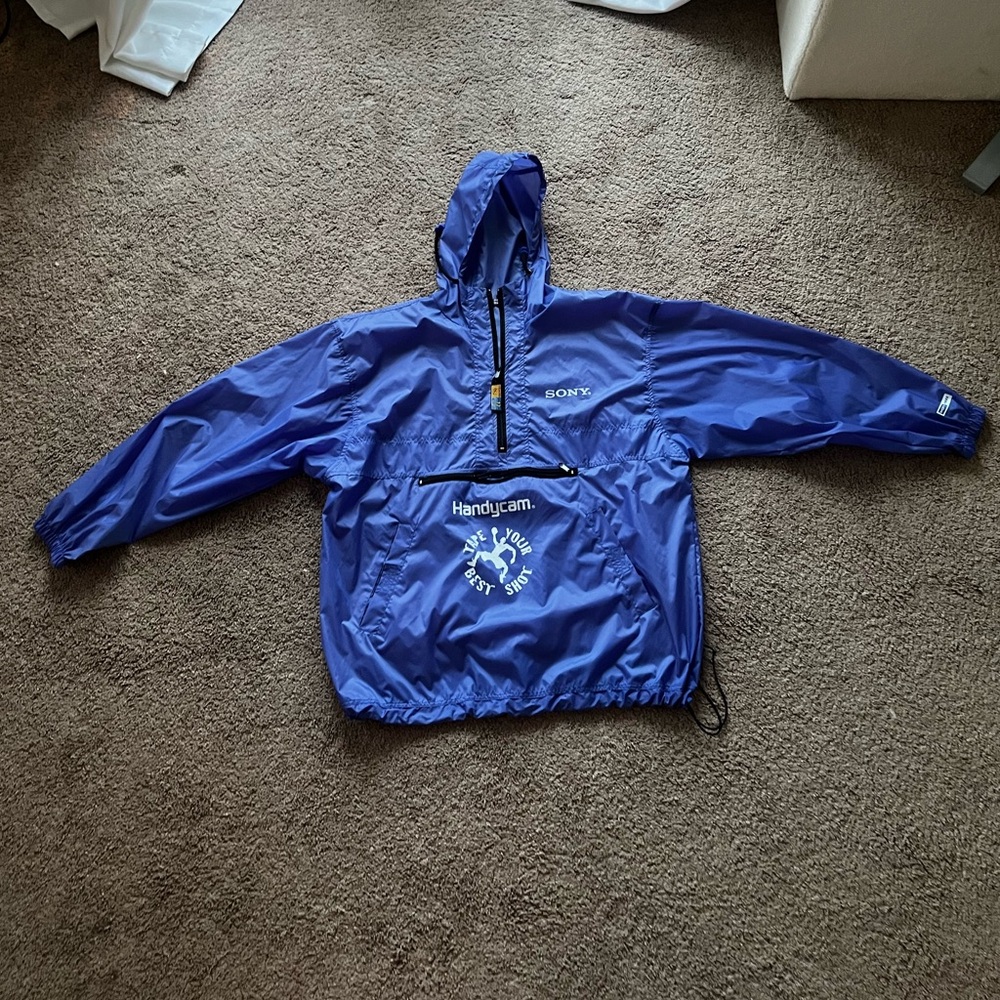 Vintage 80s Sony Handy Cam Promo Windbreaker